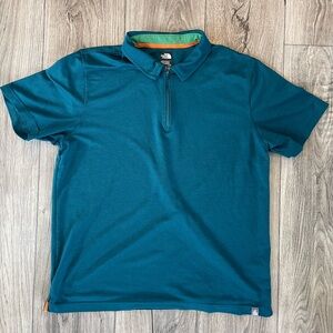 Men’s Large Quarter Zip NorthFace Polo